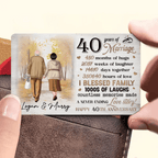 Couple Happy Anniversary - Personalized Wallet Card 753041 - Q - DiyGiftly
