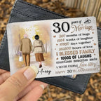 Couple Happy Anniversary - Personalized Wallet Card 753041 - Q - DiyGiftly