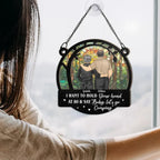 Couple Hold Your Hand At 80 - Personalized Window Hanging Suncatcher Ornament 761285 - DiyGiftly