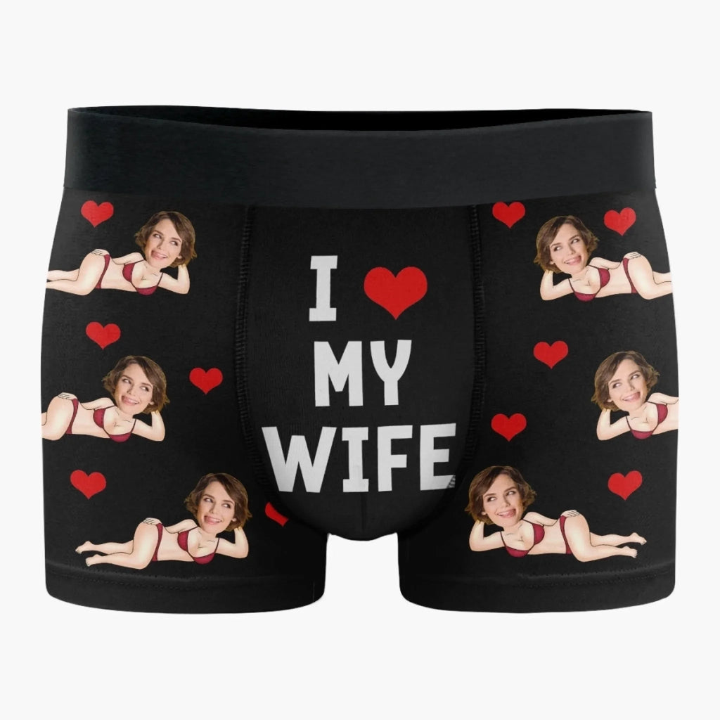 Couple’s Custom Photo Boxer Briefs - "Built Together Still Standing Strong" - Personalized Anniversary Gift 1080832 - DiyGiftly