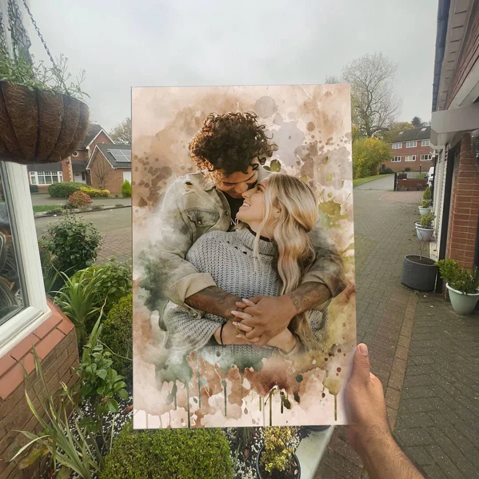Couples Personalized Portrait - A gift for your partner - canvas 733568 - 733577 - DiyGiftly
