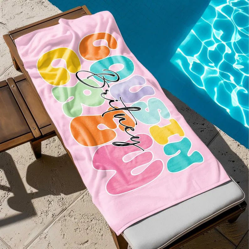 Cousin Crew Beach Towel, Summer Beach Gift For Cousin, Matching Cousin Trip Gift, Family Vacation Beach Towel,Kids Pool Birthday Party Towel 69594112 - DiyGiftly