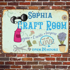 Craft Room - Personalized Metal Sign 718605 - DiyGiftly