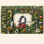Crazy Plant Lady - Personalized Gardening Rectangle Metal Sign 736397 - 736531 - DiyGiftly