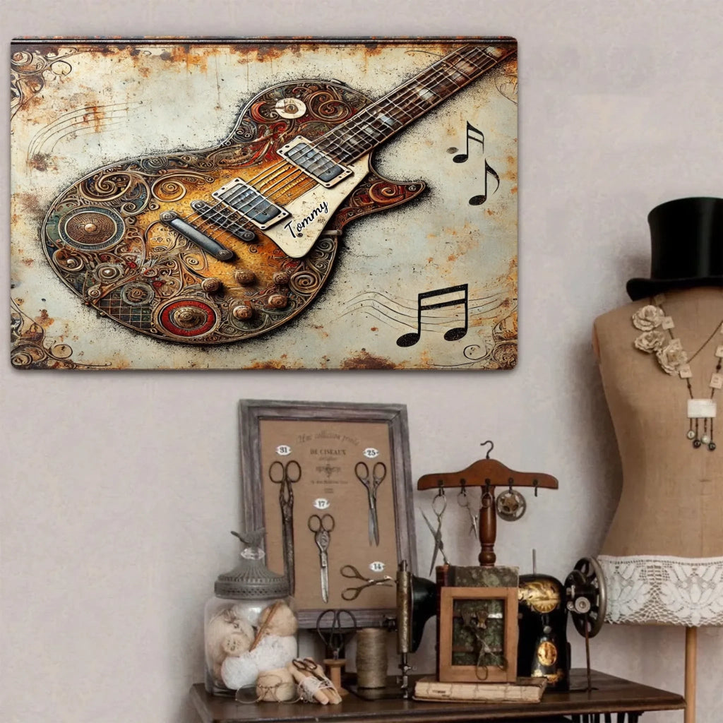 Crazy Wonderful Music - Gift for Yourself or Friends - Personalized Guitar Custom Metal Sign 753170 - 753196 - DiyGiftly