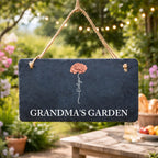 Grandmas garden slate garden sign mothers day gift for grandparents