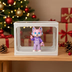 Custom 1 Non - human 3D Mini Figure Glass Dollhouse Personalized Scene Display Case Unique Christmas Gift (Production: 10 - 15 Business Days) - DiyGiftly
