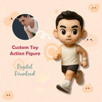 Custom 1 Person 3D Mini Figure From Your Photo Personalized Toy Figure Gifts For Kids (Production Time: 10 - 15 Business Days) - DiyGiftly