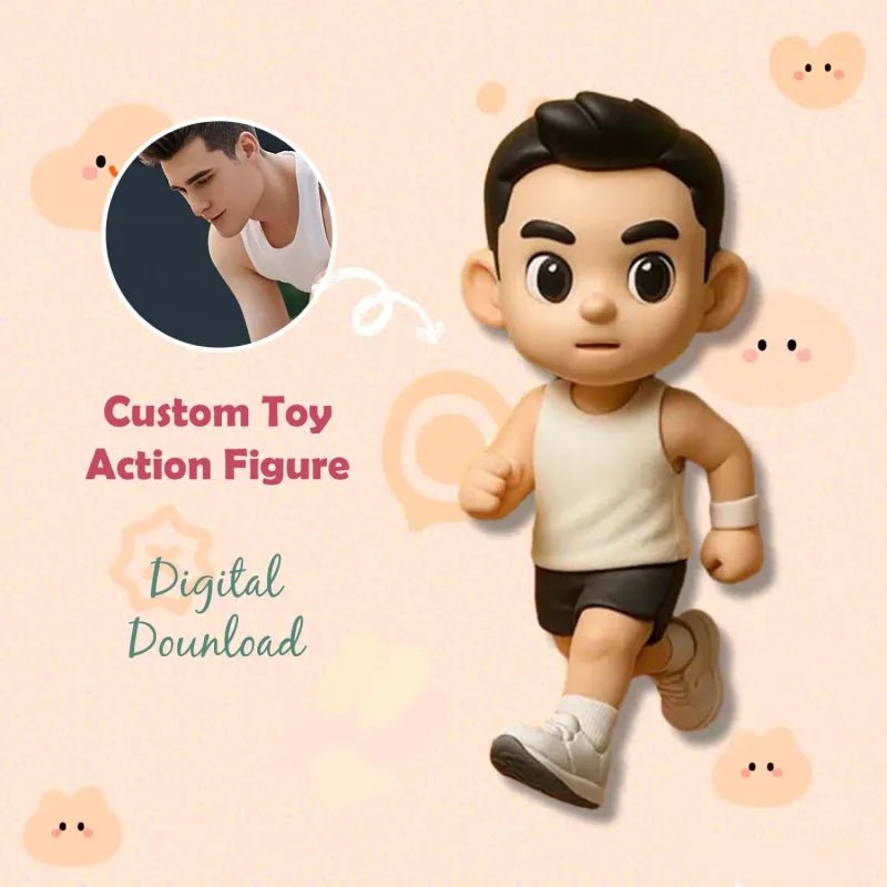 Custom 1 Person 3D Mini Figure From Your Photo Personalized Toy Figure Gifts For Kids (Production Time: 10 - 15 Business Days) - DiyGiftly