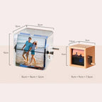 Personalized 24 Photo Album Flipbook Frame Hand Crank Animation Memory Box 1st Year Anniversary Gift