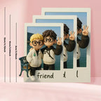 Custom 3D Acrylic Travel Photo Fridge Magnet with Text Anniversary Gift - DiyGiftly