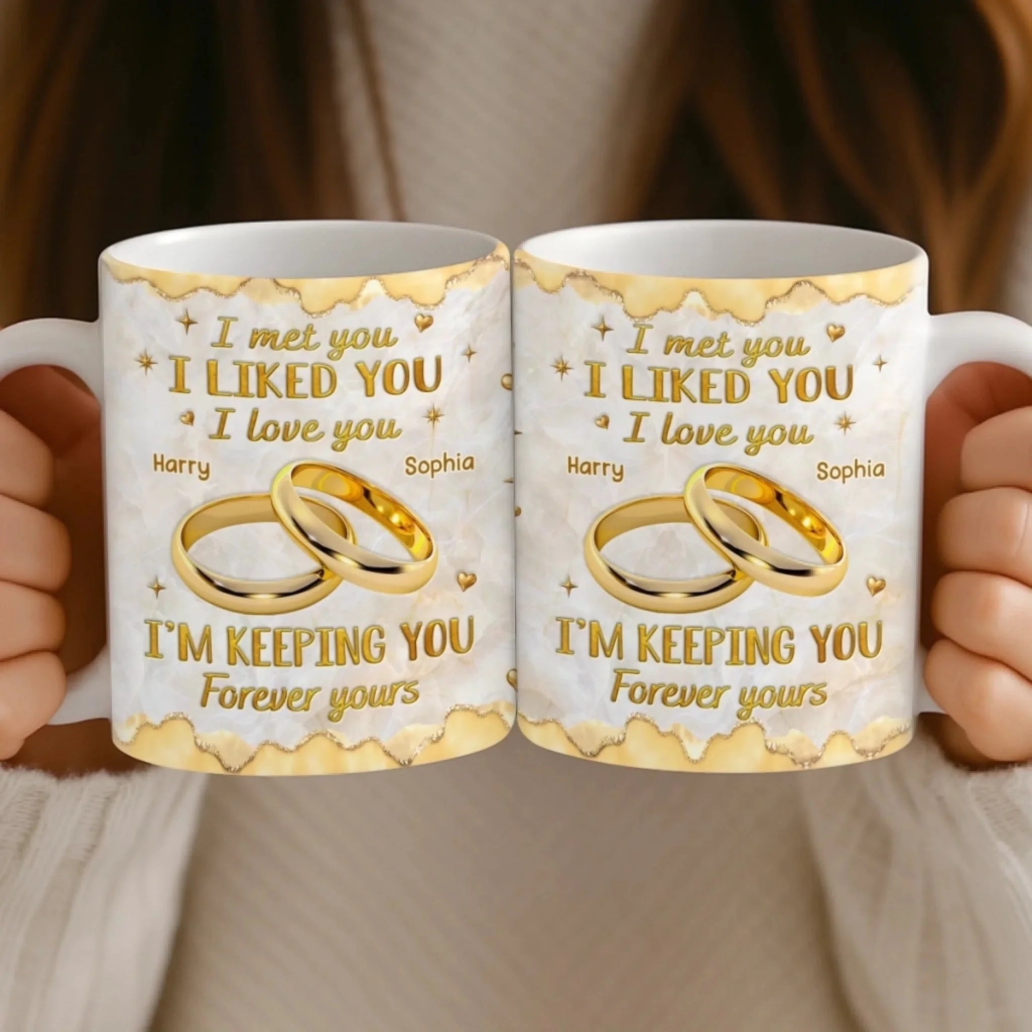 Custom 3D Inflated Effect Mug – Personalized Wedding and Anniversary Gifts for Husband and Wife – "Still Choosing You Daily" Mug – Unique Couples Keepsake for Him and Her, Romantic Gift Idea 1082584 - DiyGiftly