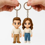 Custom 3D Mini Figure Keychain Figure from Your Photo Personalized Mini Doll Christmas Gift Idea - DiyGiftly