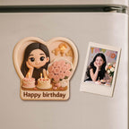 Custom 3D Printed Fridge Magnet from Photo 3D Mini Figurine Refrigerator Magnet Personalized Cartoon Character with Magnetic Backing - DiyGiftly
