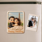 Custom 3D Printed Fridge Magnet from Photo 3D Mini Figurine Refrigerator Magnet Personalized Cartoon Character with Magnetic Backing - DiyGiftly