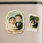 Custom 3D Printed Fridge Magnet from Photo 3D Mini Figurine Refrigerator Magnet Personalized Cartoon Character with Magnetic Backing - DiyGiftly