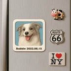 Custom 3D Printed Fridge Magnet from Photo 3D Mini Figurine Refrigerator Magnet Personalized Cartoon Character with Magnetic Backing - DiyGiftly