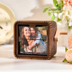 Custom 8/16 Photos Music Flipbook Frame Animation Machine Mechanical Hand - cranked Photo Album with Light Unique Mother's Day Gifts - DiyGiftly