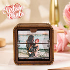 Custom 8/16 Photos Music Flipbook Frame Animation Machine Mechanical Hand - cranked Photo Album with Light Unique Mother's Day Gifts - DiyGiftly