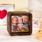 Custom 8/16 Photos Music Flipbook Frame Animation Machine Mechanical Hand - cranked Photo Album with Light Unique Mother's Day Gifts - DiyGiftly