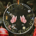Custom Acrylic Butterfly Ornament for Sisters – Sisters Are Like Butterflies Quote – Personalized Gift for Sister, Best Friend or Daughter 1051081 - DiyGiftly