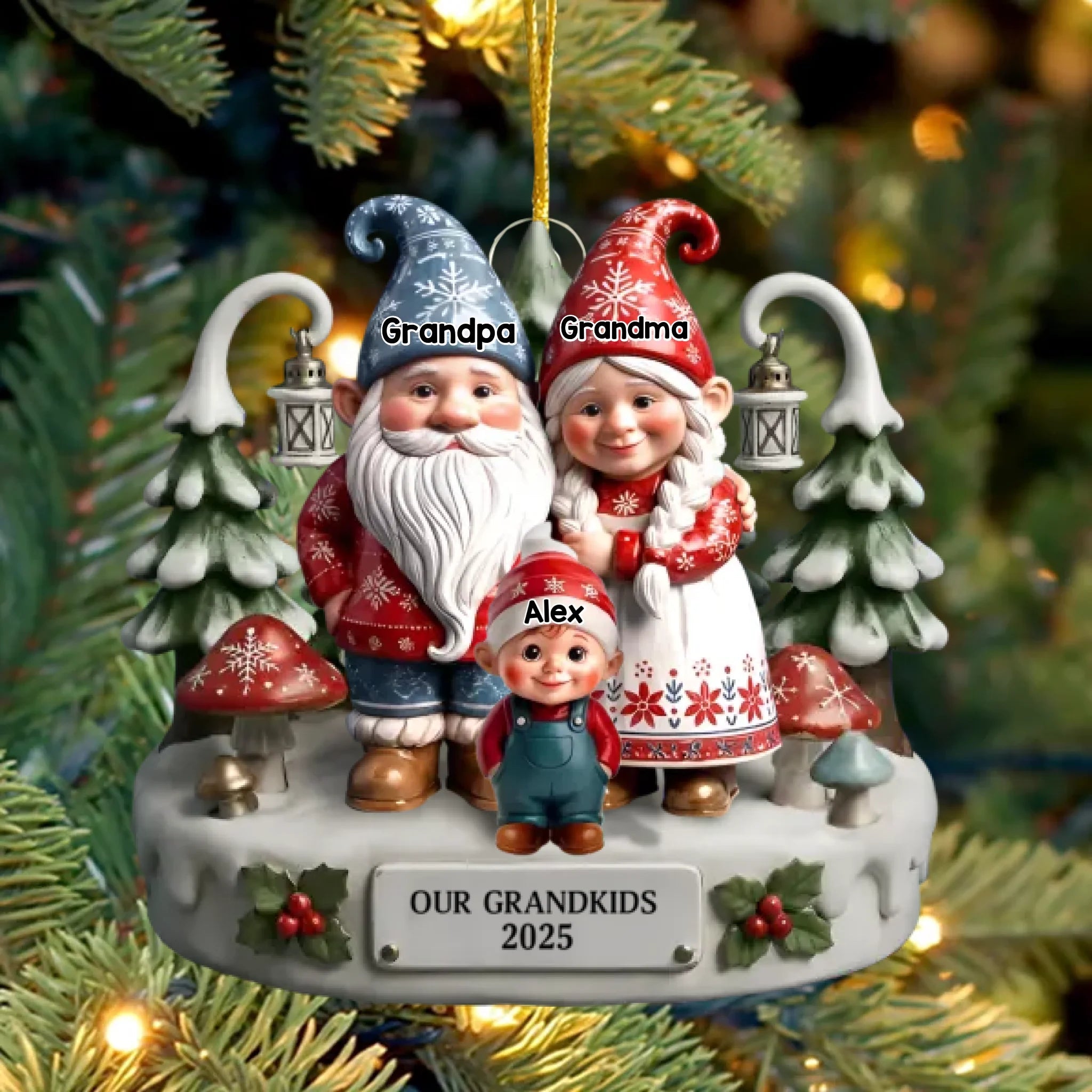 Custom Acrylic Ornament - Personalized Christmas Birthday Gifts For Mom, Dad, Grandma, Grandpa, Kids - Together Home Feels More Magical 1044936 - DiyGiftly