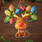 Custom Acrylic Ornament - Personalized Christmas Birthday Gifts For Mom, Dad, Kids - Our Reindeer Crew 1044869 - DiyGiftly