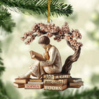 Custom Acrylic Ornament – Personalized Christmas Bookish Gifts for Book Lovers, Bookworms, Avid Readers – Literary Ornament Keepsake, Cozy Reading Decor, Serenity in Every Page 1054319 - DiyGiftly