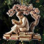 Custom Acrylic Ornament – Personalized Christmas Bookish Gifts for Book Lovers, Bookworms, Avid Readers – Literary Ornament Keepsake, Cozy Reading Decor, Serenity in Every Page 1054319 - DiyGiftly