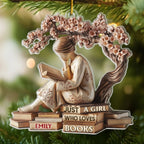 Custom Acrylic Ornament – Personalized Christmas Bookish Gifts for Book Lovers, Bookworms, Avid Readers – Literary Ornament Keepsake, Cozy Reading Decor, Serenity in Every Page 1054319 - DiyGiftly