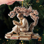 Custom Acrylic Ornament – Personalized Christmas Bookish Gifts for Book Lovers, Bookworms, Avid Readers – Literary Ornament Keepsake, Cozy Reading Decor, Serenity in Every Page 1054319 - DiyGiftly