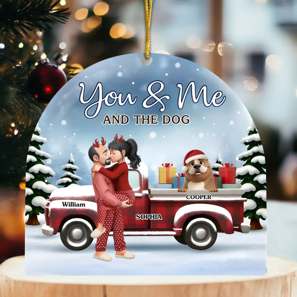 Custom Acrylic Snow Globe – Personalized Anniversary, Christmas & Wedding Gifts for Husband and Wife, Dog Mom and Dog Dad – “Pawsitively In Love” Pet Lover Keepsake 1055372 - DiyGiftly