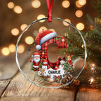 Custom Alphabet Christmas Ornament – Personalized Glass Ornament with Initials, Monogram Holiday Decor, Custom Letter Christmas Keepsake, Gift for Family & Friends 1054547 - DiyGiftly