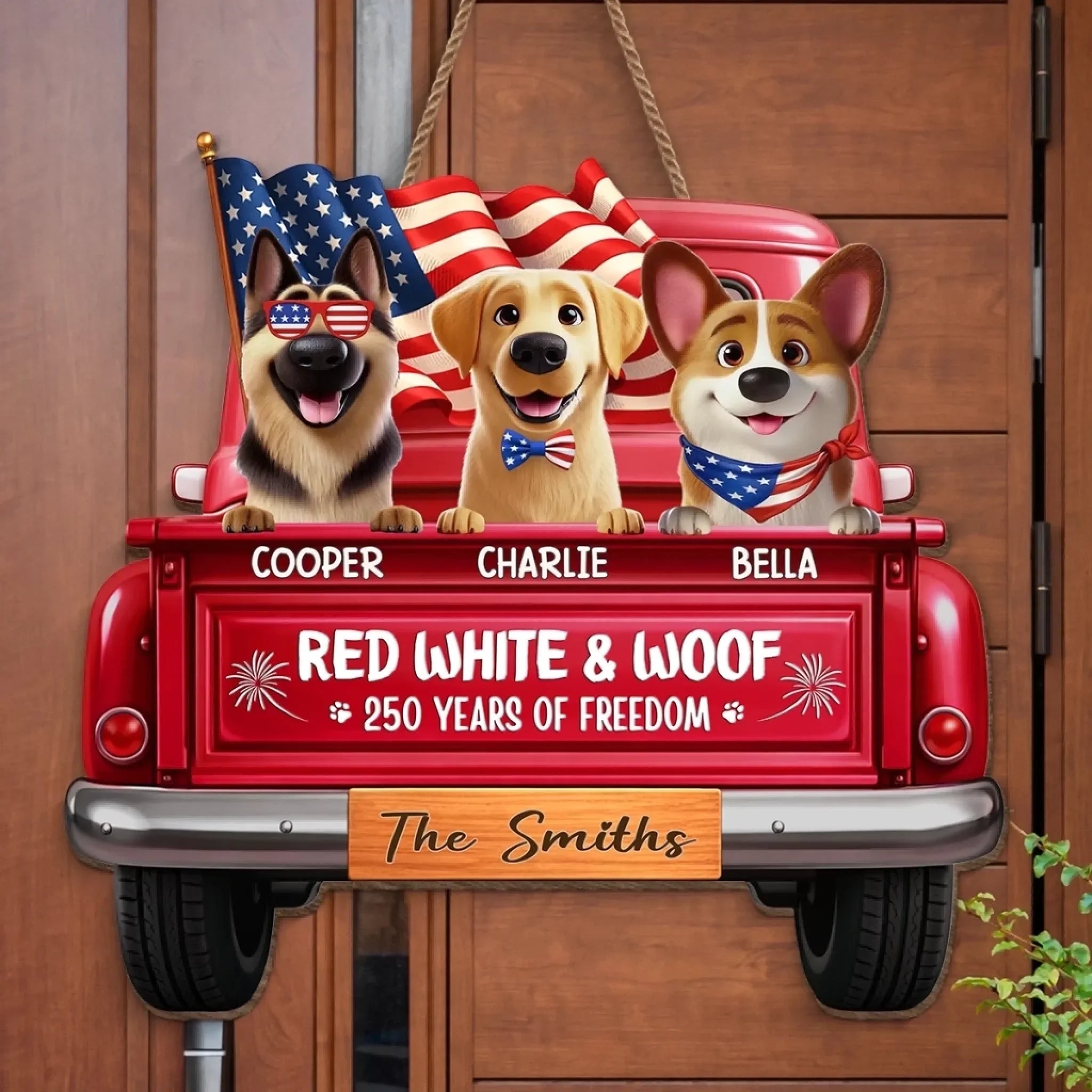 personalized wood sign as a new home gift