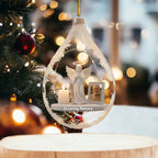 Custom Angel and Candle Ornament - Memorial Christmas Tree Decoration | Graphic Design 1063136 - DiyGiftly