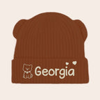 Custom Baby Beanie And Mittens Set - Personalized Baby Shower, Gender Reveal Gifts For New Moms, New Dads, New Parents, Dog Dad And Mom - A Tiny Spark Lights Our World 1048144 - DiyGiftly