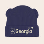 Custom Baby Beanie And Mittens Set - Personalized Baby Shower, Gender Reveal Gifts For New Moms, New Dads, New Parents, Dog Dad And Mom - A Tiny Spark Lights Our World 1048144 - DiyGiftly