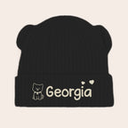 Custom Baby Beanie And Mittens Set - Personalized Baby Shower, Gender Reveal Gifts For New Moms, New Dads, New Parents, Dog Dad And Mom - A Tiny Spark Lights Our World 1048144 - DiyGiftly