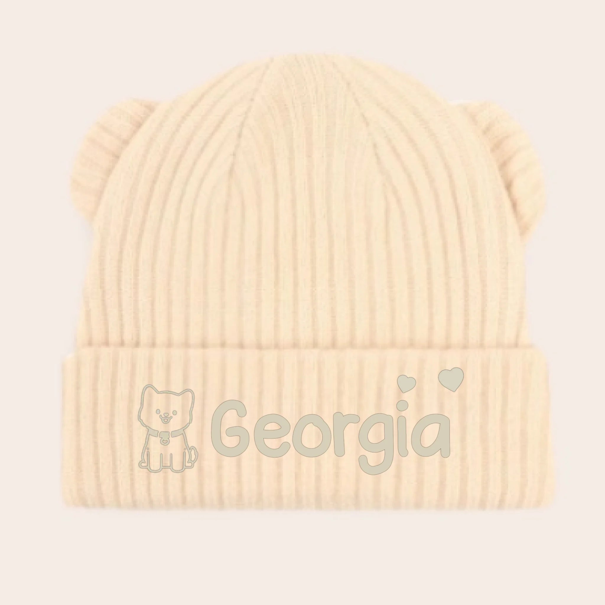 Custom Baby Beanie And Mittens Set - Personalized Baby Shower, Gender Reveal Gifts For New Moms, New Dads, New Parents, Dog Dad And Mom - A Tiny Spark Lights Our World 1048144 - DiyGiftly