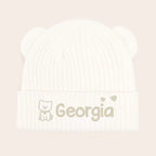 Custom Baby Beanie And Mittens Set - Personalized Baby Shower, Gender Reveal Gifts For New Moms, New Dads, New Parents, Dog Dad And Mom - A Tiny Spark Lights Our World 1048144 - DiyGiftly