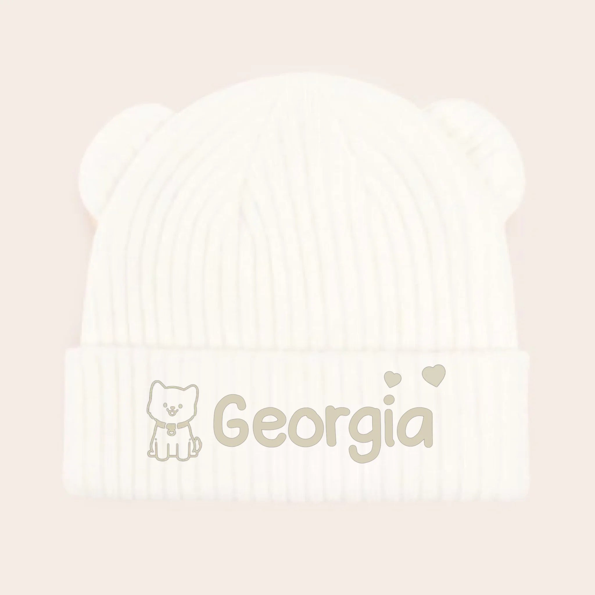 Custom Baby Beanie And Mittens Set - Personalized Baby Shower, Gender Reveal Gifts For New Moms, New Dads, New Parents, Dog Dad And Mom - A Tiny Spark Lights Our World 1048144 - DiyGiftly