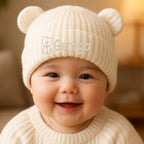 Custom Baby Beanie And Mittens Set - Personalized Baby Shower, Gender Reveal Gifts For New Moms, New Dads, New Parents, Dog Dad And Mom - A Tiny Spark Lights Our World 1048144 - DiyGiftly