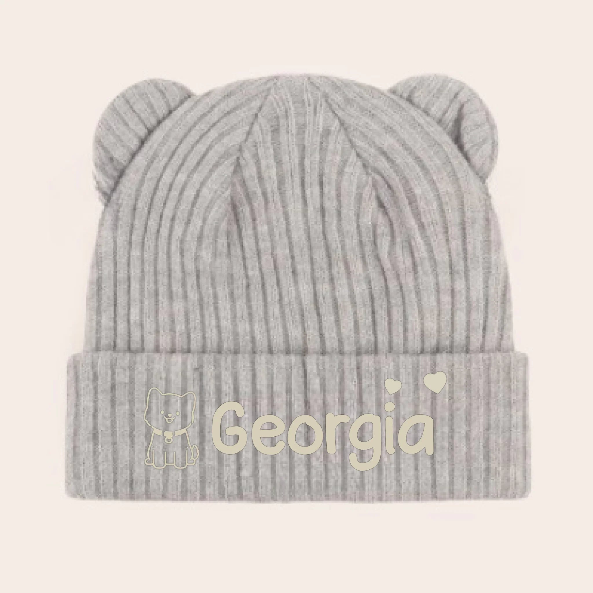 Custom Baby Beanie And Mittens Set - Personalized Baby Shower, Gender Reveal Gifts For New Moms, New Dads, New Parents, Dog Dad And Mom - A Tiny Spark Lights Our World 1048144 - DiyGiftly