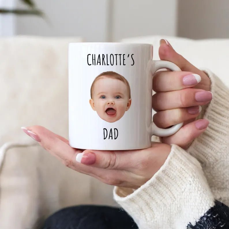 Custom Baby Face Mug 1st Fathers Day Mug, Custom Baby Face Photo Dad Mug, Custom Kids Photo Mothers Day Mug, Personalized Photo Mug For Dad 24486144 - DiyGiftly