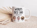 Custom Baby Face Mug for Dad Personalized Fathers Day Kids Photo Mug with Baby Photo Gift from Kids Picture Babies Faces Mug from Wife Daddy 13264128 - DiyGiftly