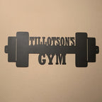 Custom Barbell Gym Metal Sign – Personalized Fitness Wall Decor, Unique Gift for Weightlifters and Gym Lovers 76889600 - DiyGiftly