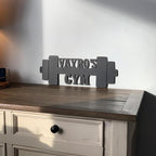 Custom Barbell Gym Metal Sign – Personalized Fitness Wall Decor, Unique Gift for Weightlifters and Gym Lovers 76889600 - DiyGiftly