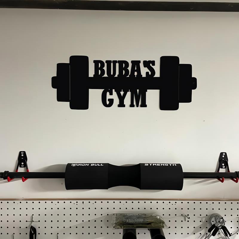 Custom Barbell Gym Metal Sign – Personalized Fitness Wall Decor, Unique Gift for Weightlifters and Gym Lovers 76889600 - DiyGiftly