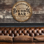 Custom Barrel Aged Whiskey Bar Wooden Sign – Personalized Engraved Name Wall Art, Home Bar, Man Cave, Kitchen & Game Room Decor, Whiskey Lover Gift, Housewarming Present, Rustic Pub Wall Decoration 90738176 - DiyGiftly