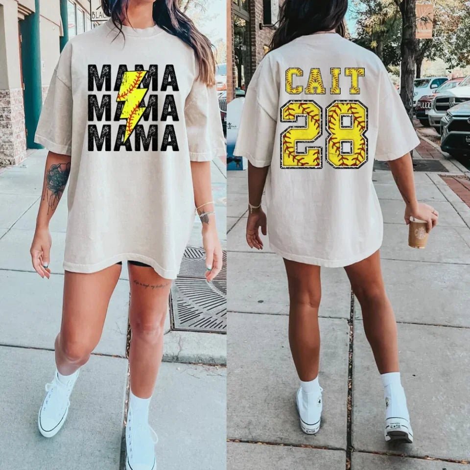 Custom Baseball/Softball/Football Mom Shirt, Mom Baseball Tee,Sports Mom Tee 735502 - DiyGiftly